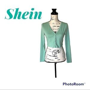 ❤️SHEIN Long Sleeve Crop Top Cardigan NWOT